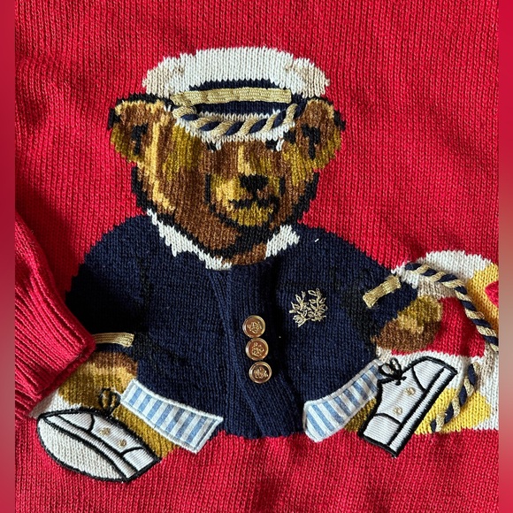 Susan Bristol Vintage Sweater - Natuical Teddy Bear - Picture 4 of 4